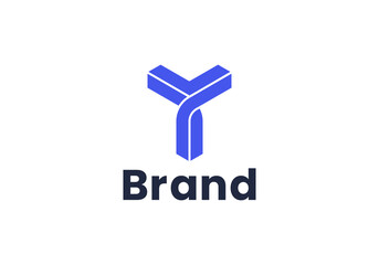 Letter Y Modern Logo Template Vector. Y monogram logo vector. Y symbol vector.
 - obrazy, fototapety, plakaty