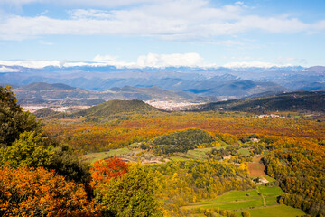 Autumn in La Fageda D En Jorda Forest, La Garrotxa, Spain