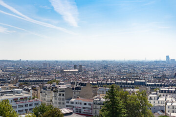 Cityscape of Paris from the Montmartre