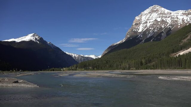a river in the rocky mountains 