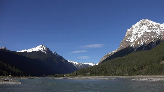 a river in the rocky mountains
