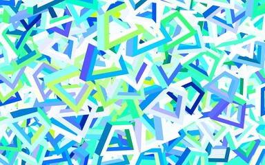 Light Multicolor vector background with abstract shapes.