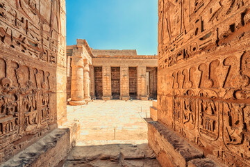 The Temple of Ramesses III in Luxor, Egypt