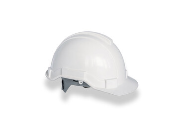 White hard hat isolated on white background, Construction hard hat