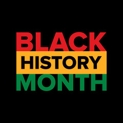 Naklejka na ściany i meble Black History Month