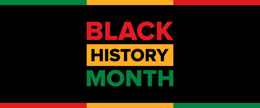 Black History Month Banner Vector