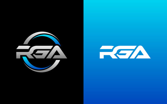 RGA Letter Initial Logo Design Template Vector Illustration
