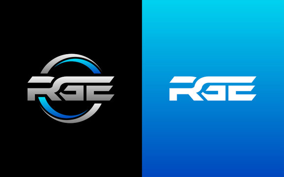 RGE Letter Initial Logo Design Template Vector Illustration