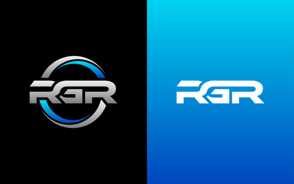 RGR Letter Initial Logo Design Template Vector Illustration