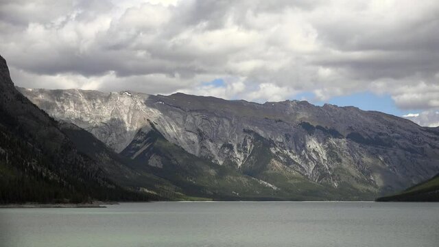 the rocky mountains on a spring day