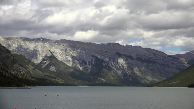 the rocky mountains on a spring day
