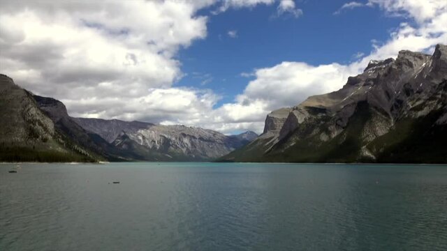 the rocky mountains on a spring day