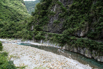 View of river at taroko National park landscape in Hualien,taiwan.