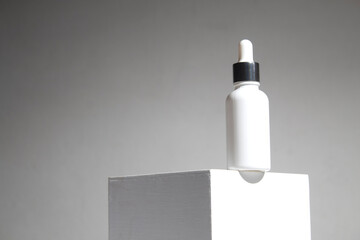 white background, cosmetic makeup bottle lotion cream product with beauty fashion skincare healthcare concept, facial foam treatment