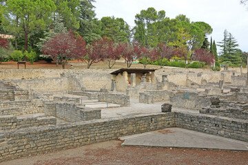 Fototapeta premium Roman remains in Vaison-la-Romaine, France 