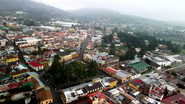 Aerial view of Downtown El oro in Mexico