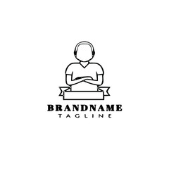 style avatar logo icon design template vector illustration