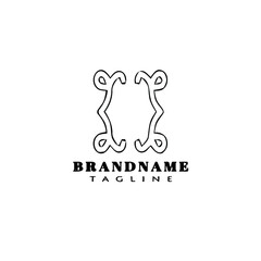 brackets cartoon logo icon design template symbol isolated vector illustration