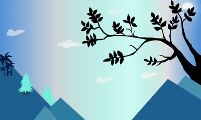 Picture Of A Winter Mountain.