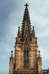 Fototapeta na wymiar gothic cathedral tower detail 