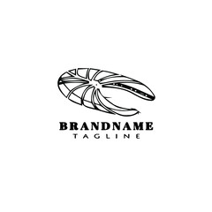 fish meat logo design template icon vector
