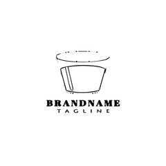 glasses logo cartoon cute icon isolated vector illustration