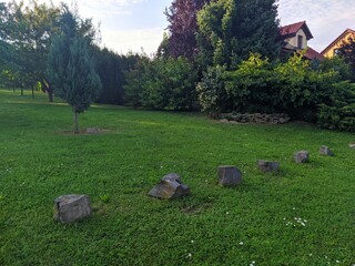 old cemetery in the morning