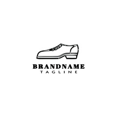 shoes cartoon logo icon design template black vector