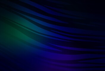 Dark Blue, Green vector abstract blurred background.