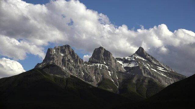  the rocky mountains on a spring day