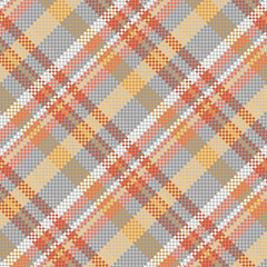 Seamless checkered pattern background. fabric texture. Vector.