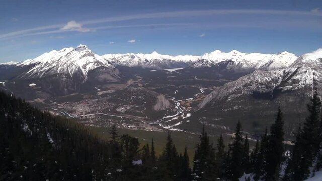 the rocky mountains on a sunny day