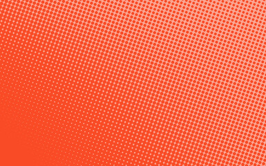 Pop art creative concept colorful comics book magazine cover. Polka dots orange background. Cartoon halftone retro pattern. Abstract dotted design for poster, card, banner, empty bubble