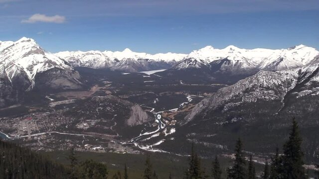 the rocky mountains on a sunny day