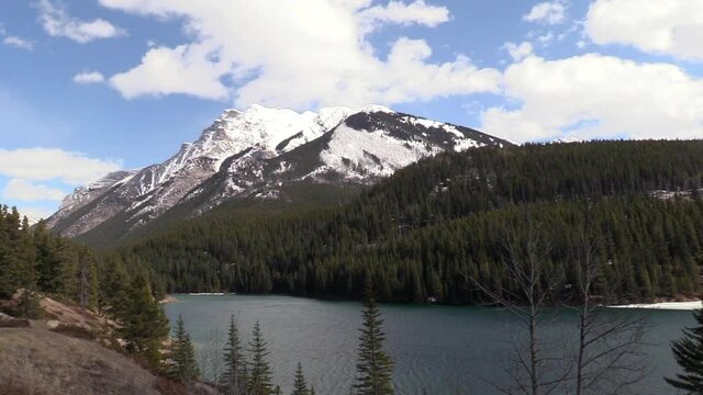 the rocky mountains on a sunny day