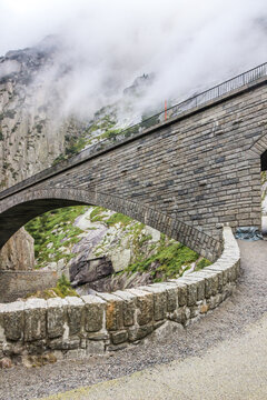 stones bridge near Andermatt in Switzerland