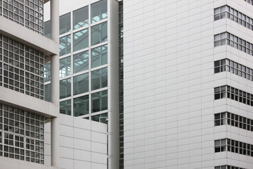 Detail of the modern urban office building