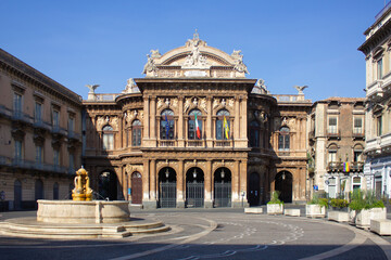 Fototapeta na wymiar Teatro Massimo Bellini in Catania, Sicily, Italy
