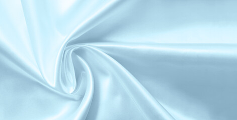 White silk fabric texture close up as background
