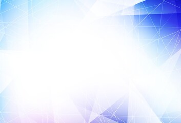 Light Pink, Blue vector pattern with polygonal style.