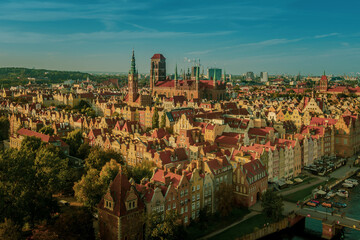 gdansk panorama from above