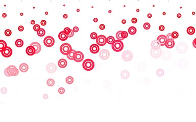 Light Pink, Red vector layout with circle shapes.