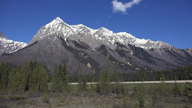 the rocky mountains on a sunny day
