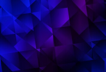 Fototapeta premium Dark Pink, Blue vector triangle mosaic template.