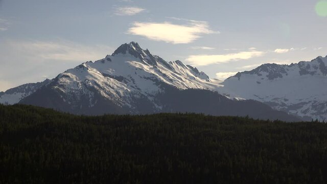 the rocky mountains on a sunny day