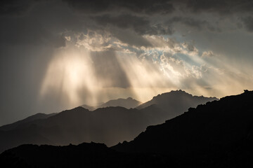 Monsoon storm in the mountains of Arizona