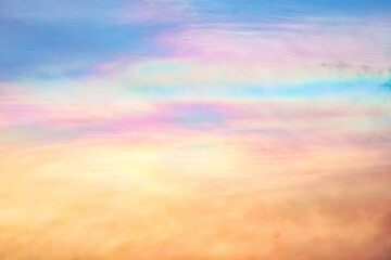 A rare case of Iridescent clouds showing dramatic color change in the sky