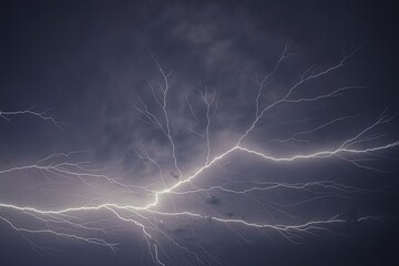 Lightning and thunder pictured during a rainstorm in deccan region of india monsoon season