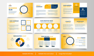 Corporate agency presentation design