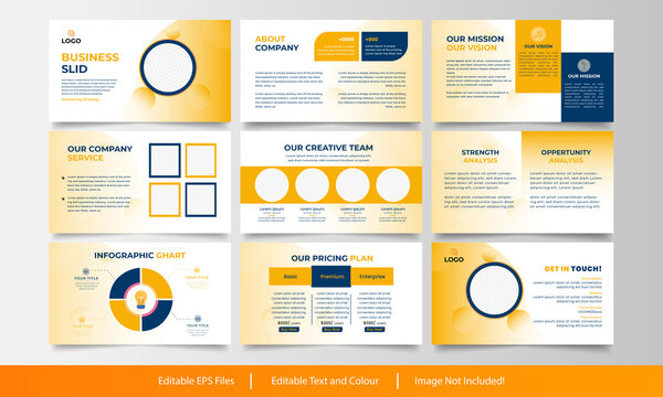 Corporate agency presentation design